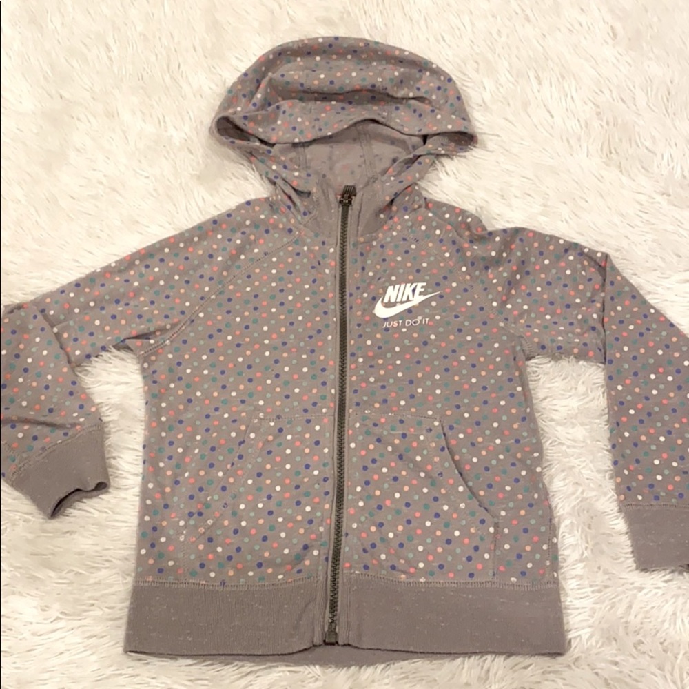 Cute Toddler Girl Zip Up Nike Hoodie Size 5